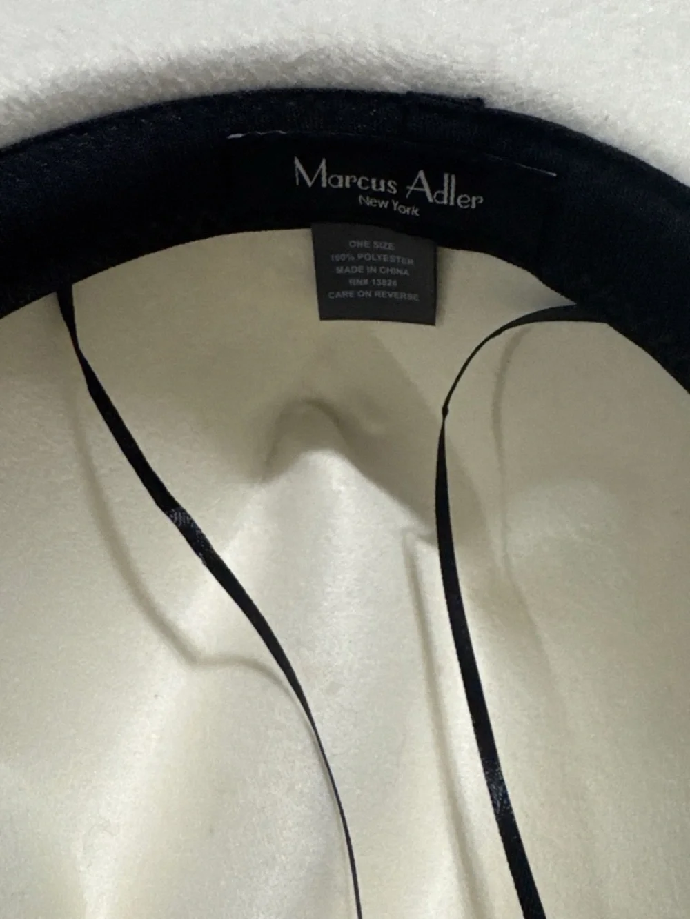 White Wool Felt Fedora Hat with Decorative Trim